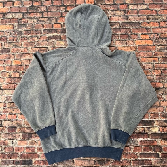 Vintage Y2K Nike Jordan UNC North Carolina Tar Heels Hoodie 1/4 Zip Small - Picture 2 of 6